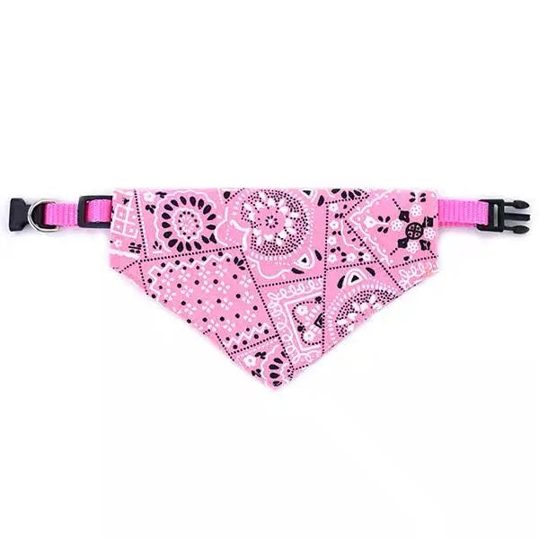 Adjustable Paisley Pet Bandana Collar – Dogs & Cats