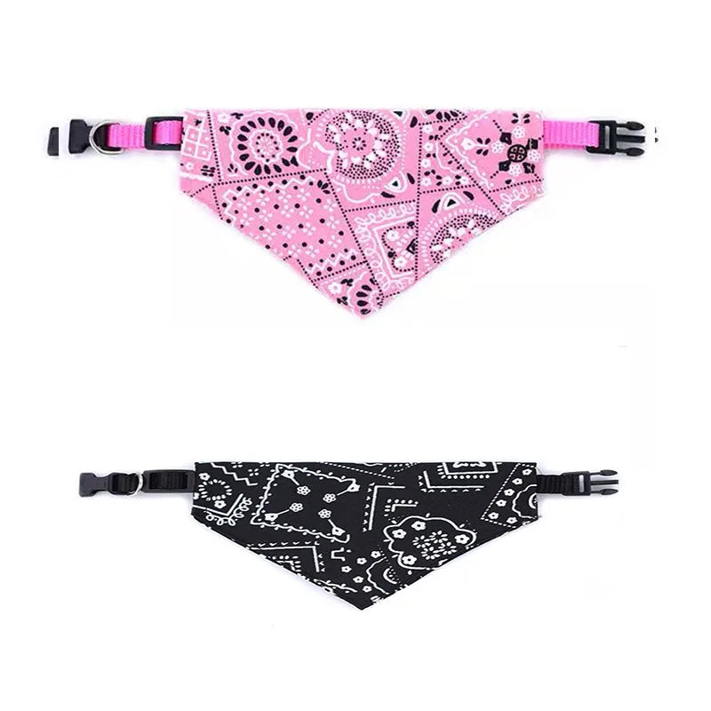 Adjustable Paisley Pet Bandana Collar – Dogs & Cats
