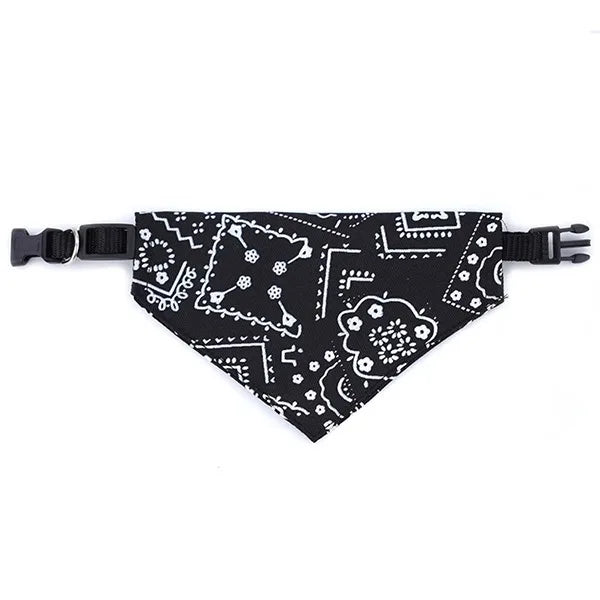 Adjustable Paisley Pet Bandana Collar – Dogs & Cats